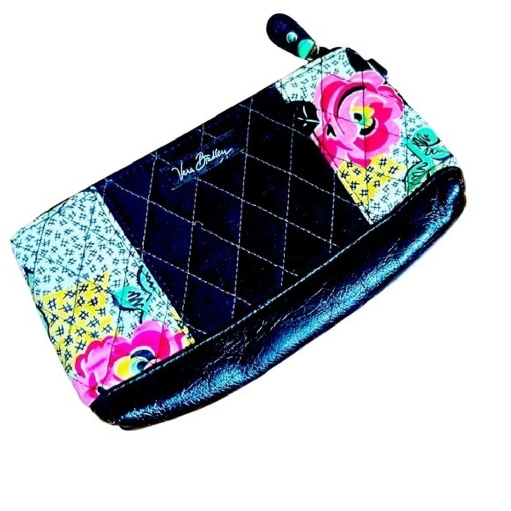 Vera Bradley Retro Black White Floral Bag Vintage Style Purse Small Handbag
